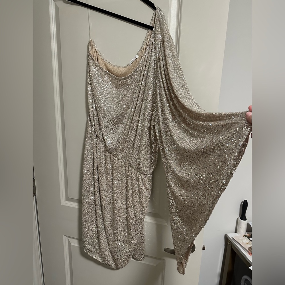 Chic Soul champagne sequin dress